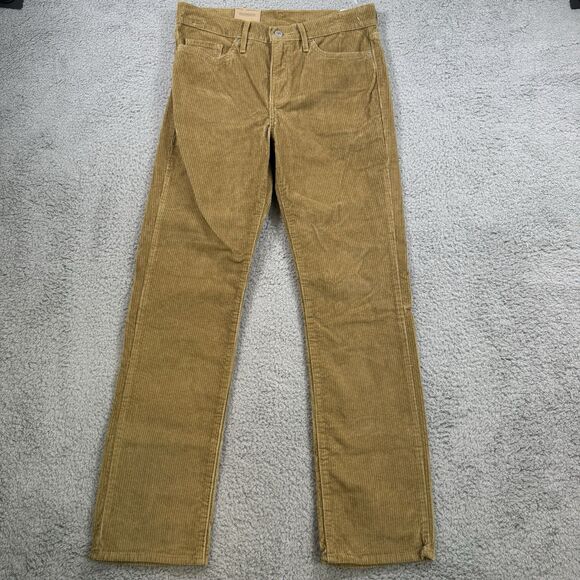 Levi's Pants Womens 29x30 Brown 314 Shaping Straight Corduroy NWT - Picture 1 of 12